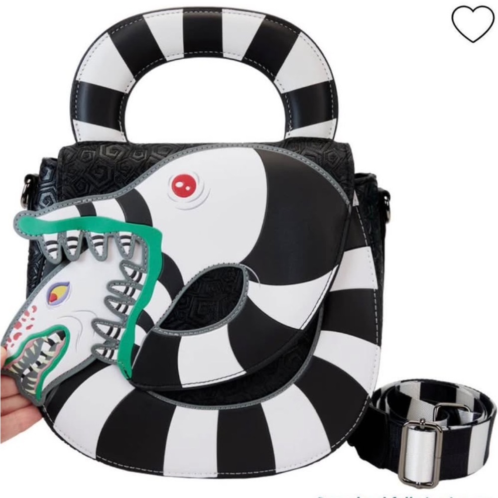 Loungefly Black and White Beetlejuice Bag new in bag